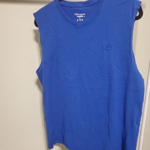 Mens blue champion tank